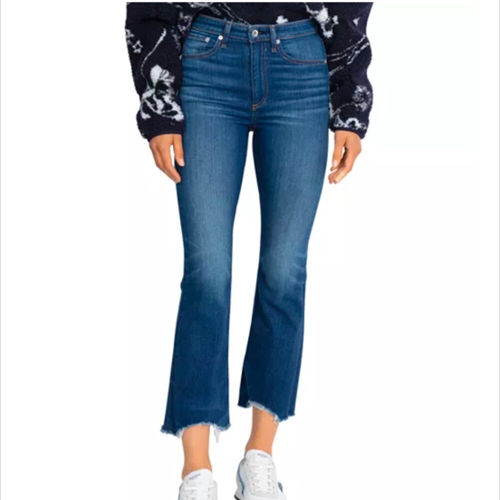 Rag & Bone Nina High-Rise Ankle Flare Jeans